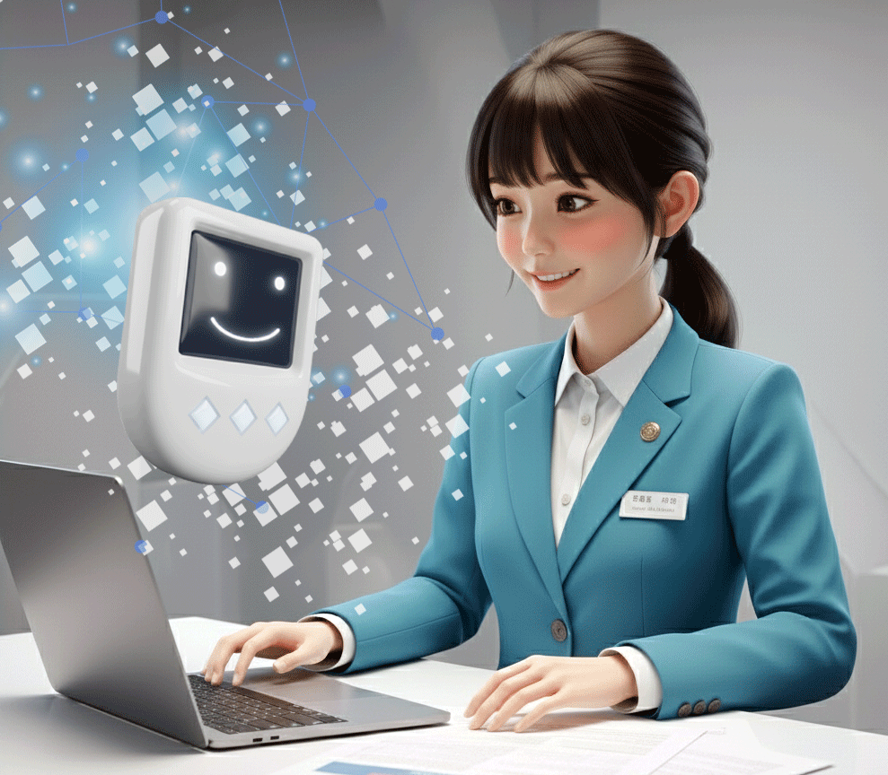 AIチャットボットCAIWA Service ViiiのUIイメージ