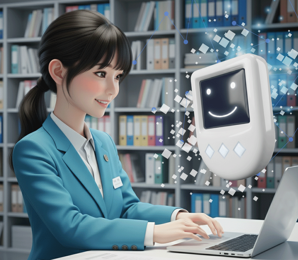 AIチャットボットCAIWA Service ViiiのUIイメージ